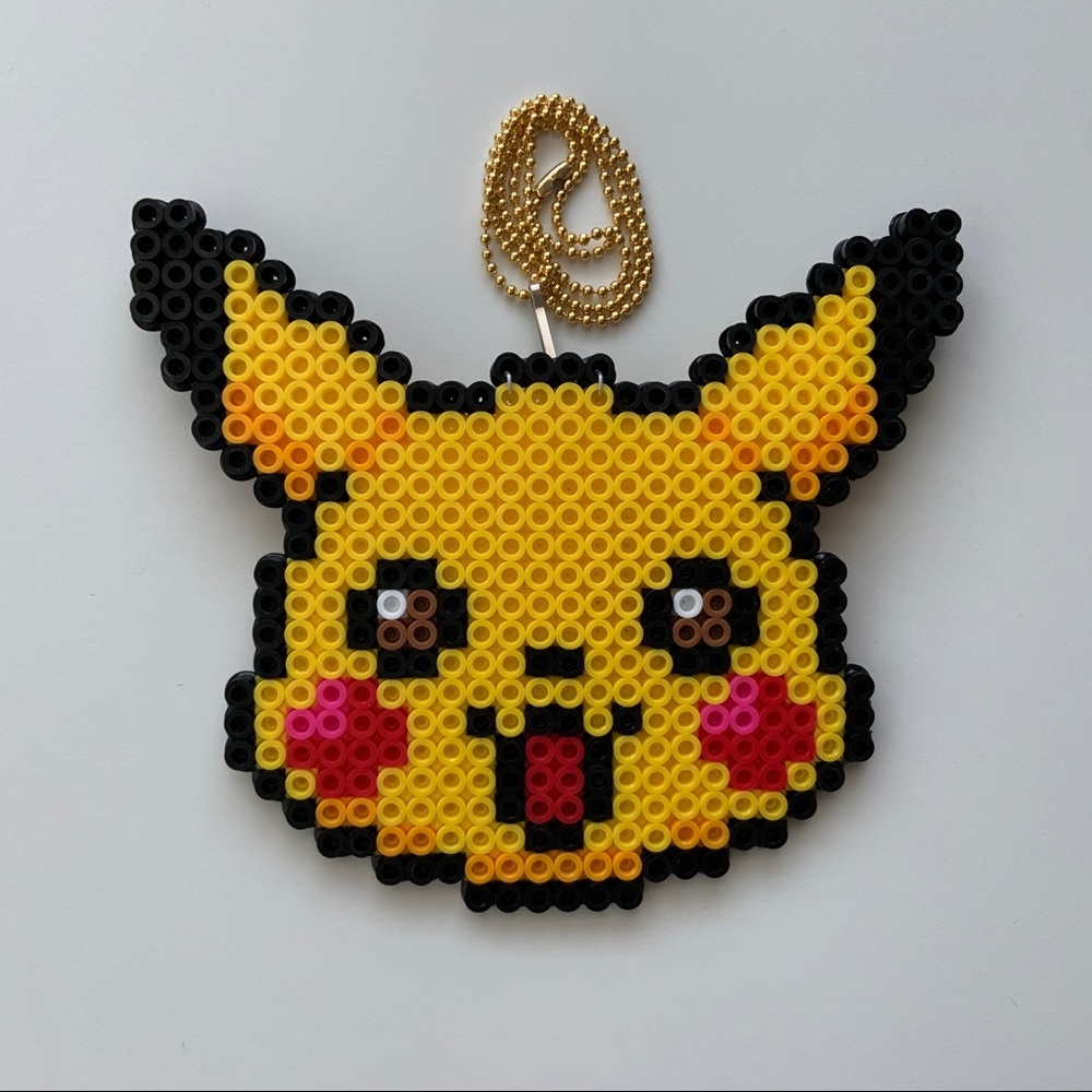 Pikachu Perler Bead Art